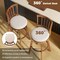 Counter Height Swivel Chairs with Upholstered Seats & Backrest Set of 4